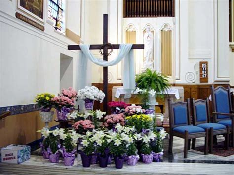 easter decorations  church sanctuary modern church