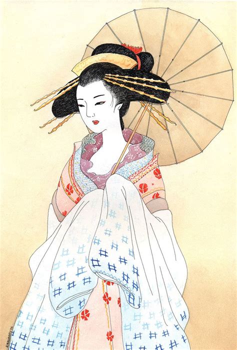 Geisha By Kaminary San On Deviantart Arte Geisha Geisha Dibujo