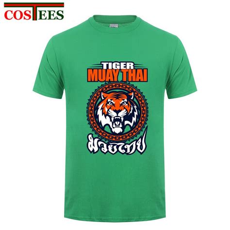 2018 heiße neue martial art design t shirts männer muay thai tiger