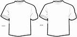 Shirt Coloring Blank Printable Pages Front Back sketch template