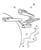 Enterprise Starship sketch template