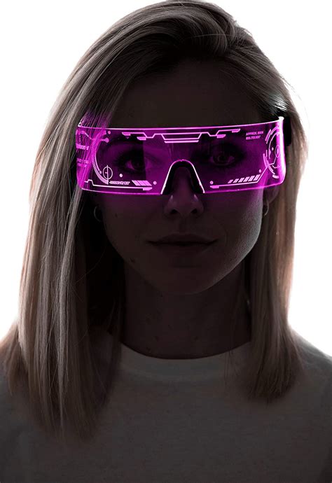 cyberpunk led visor glasses perfect for cosplay and