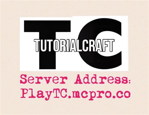official tutorialcraft server minecraft server