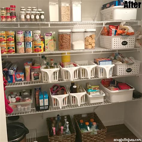 organize  pantry  cup full  sass