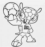 Fifa Fuleco Mascote Neymar Bola Tatu Brazil Kleurplaten Kleurplaat Desenho Futebol Voetbal Soccer Spongebob Knutselen Torcer Pipoca Pintando Clique Downloaden sketch template
