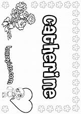 Catherine Coloring Pages Color Hellokids Names Sheets Print sketch template