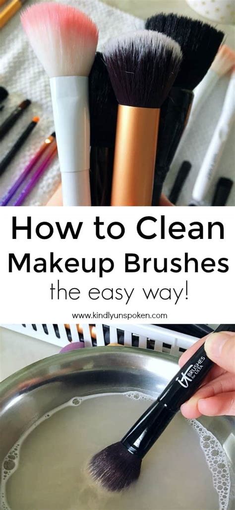 how to best clean your makeup brushes kindly unspoken