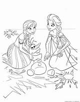 Frozen Coloring Pages Elsa Anna Raskraska Characters Cartoon Print Coloringtop Film sketch template