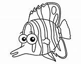 Coloring Pages Fish Sea Animals Butterfly Kids Animal Cute Butterflyfish Under Coloringpages4u Enter Other Will Choose Board sketch template
