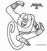 Kung Shifu Kungfu Macaco sketch template