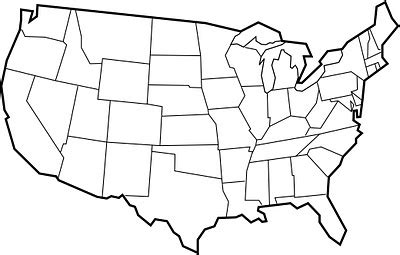 blank state map clipart