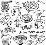 Food Chinese Icons Illustration Stock Drawing Vector Getdrawings Depositphotos sketch template