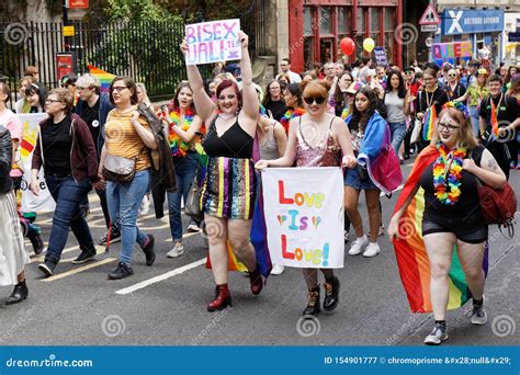 Lgbt Pride Walk In Edinburgh Scotland Editorial Photography Image Of