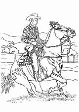Cavalier Rodeo Coloriages Horses Hugo Cheval Hugolescargot sketch template