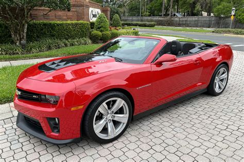 mile  chevrolet camaro zl convertible  speed  sale  bat auctions sold