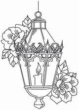 Lantern Coloring Pages Christmas Para Dibujos Victorian Drawing Designs Colouring Adult Detailed Lanterns Pintar Embroidery Candle Noel Flowers Dark Pattern sketch template