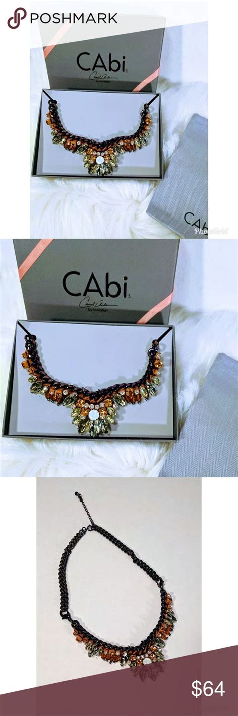 Cabi Bronze Gems Necklace Bracelet Nwt Womens Jewelry Necklace Gem