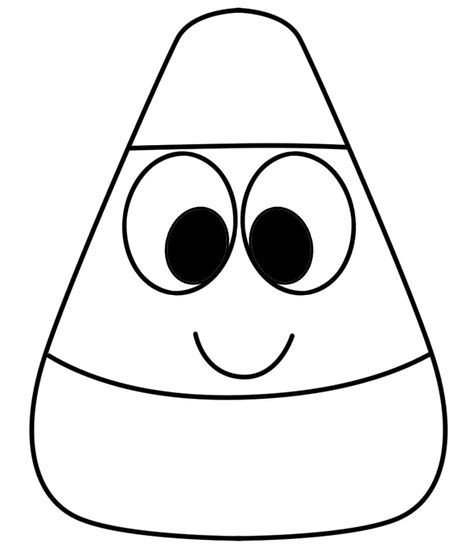 candy corn cartoon coloring page  printable coloring pages  kids