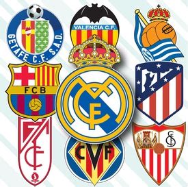 soccer spanish la liga crests   infographic