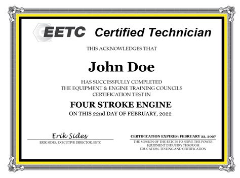 certification eetc