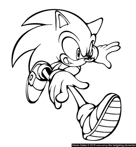 color sonic  hedgehog coloring home