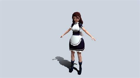 The Maid Character Model 3d Model By Mini Cooper [ee3dc1e] Sketchfab