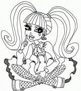 Coloring Monster High Pages Clawdeen Draculaura Printable Kids Comments sketch template