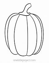 Pumpkins Outlines Zucca Onelittleproject sketch template