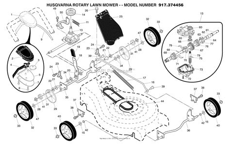 husqvarna  multi cut    parts diagram  husqvarna rotary lawn mower
