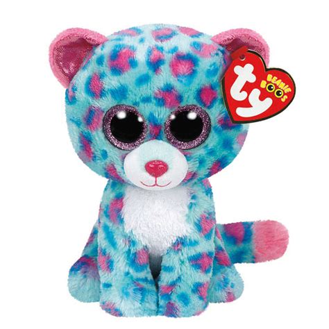 ty beanie boo medium sydney  leopard soft toy claires