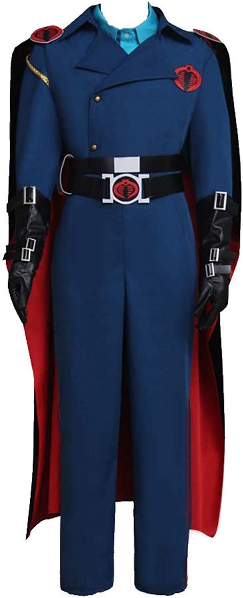 cobra commander cosplay costume with cloak clothing