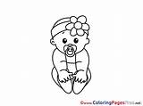 Baby Colouring Sheet Coloring Pages Title Sheets sketch template