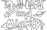 Coloring Lord Great Kids Psalm Bible Verse sketch template