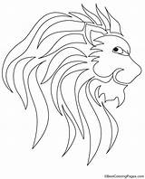 Lion King Logo Coloring sketch template