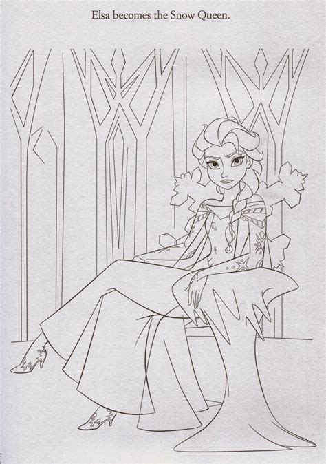disney  princesses elsa castle coloring pages