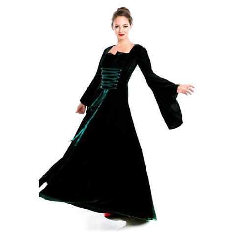 Women S Black Velvet Renaissance Medieval Gothic Costume