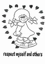 Respect Coloring Pages Getcolorings Printable Print Color sketch template