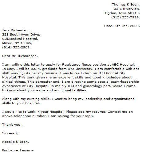 medical cover letter examples cover letter