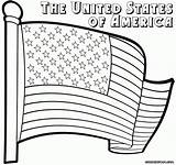 Coloring Flag American Pages Print Colorings sketch template