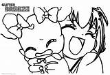 Glitter Force Coloring Pages Pet Girl Printable Color Print Kids sketch template