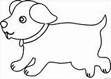 Outline Dog Puppy Coloring Template Pages Drawing Printable Color Dogs Puppies Animal Wecoloringpage Print Body Clipartmag Visit Kids Papan Pilih sketch template
