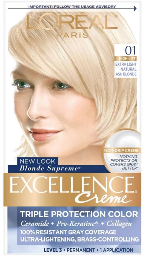 loreal paris excellence creme haircolor extra light ash blonde  cooler  ea pack