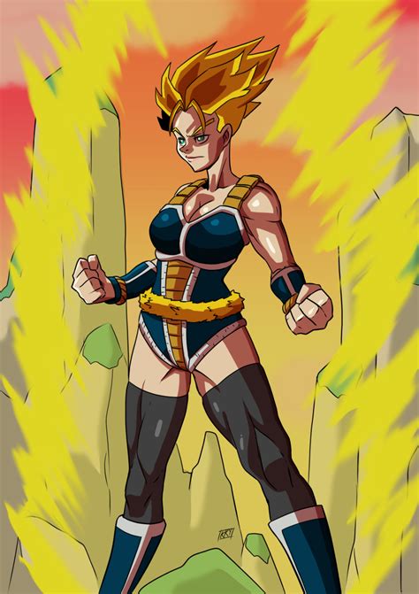 Commission Female Super Saiyan By Kukuruyoart On Deviantart