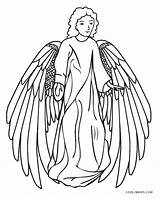 Angel Coloring Pages Printable Kids Cool2bkids sketch template