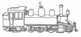 Coloring Locomotive sketch template