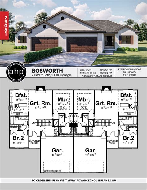 story multi family traditional house plan bosworth duplex house plans duplex floor plans