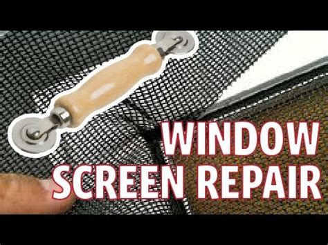 window screen repair spline tool youtube