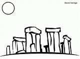 Coloring Stonehenge Pages Color 65kb Getcolorings Printable sketch template