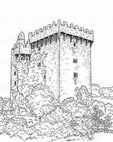 Castles Blarney Chateaux Colorir Slipper Paysages Desenhos sketch template