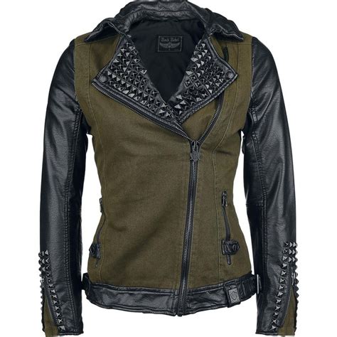studded biker jacket kleding biker jack mode